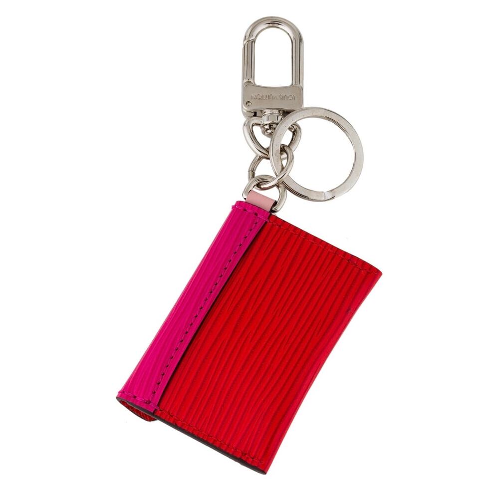 Louis Vuitton Epi Envelope Key Pouch Charm Pink Red Bag Charm Key Holder Rare - Picture 2 of 9